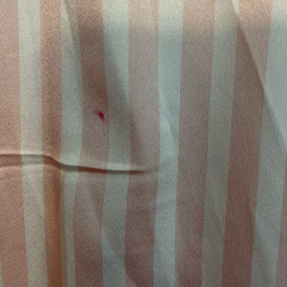 VICTORIA’S SECRET  Pink and Ivory Stripes Buttons Down Night Shirt.Size S - Picture 9 of 10